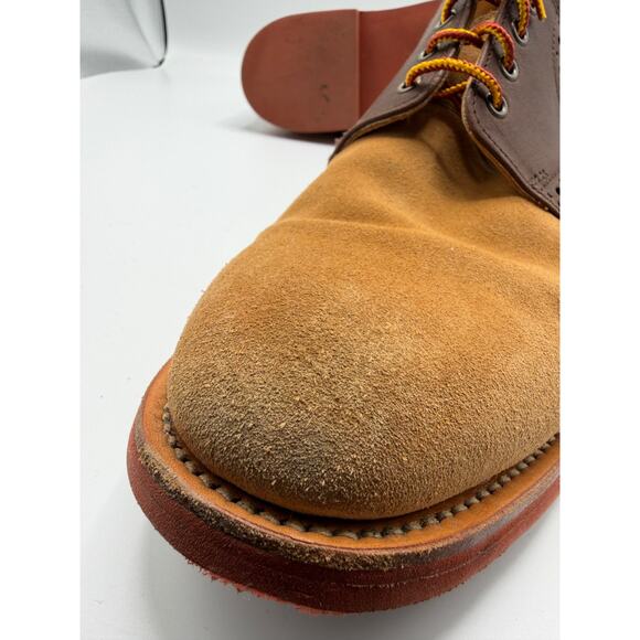 Mark McNairy Chukka Boot Tan Suede Brown Leather Mens 8753CS Size 12 No Box